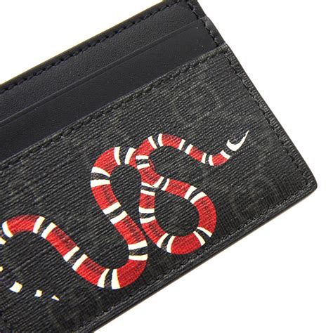 gucci snake black|gucci snake cardholder.